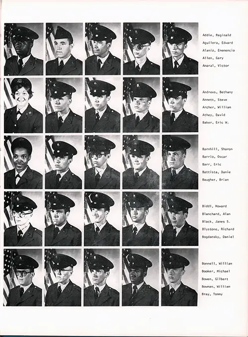Company C 1979 Fort Dix Basic Training Recruit Photos, Page 2.