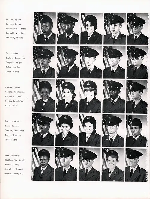 Company C 1979 Fort Dix Basic Training Recruit Photos, Page 3.