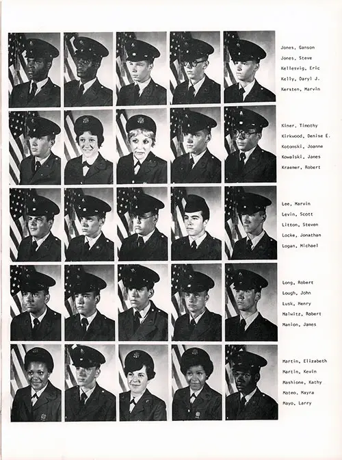 Company C 1979 Fort Dix Basic Training Recruit Photos, Page 6.
