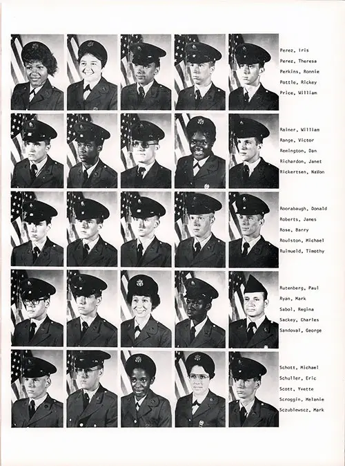 Company C 1979 Fort Dix Basic Training Recruit Photos, Page 8.