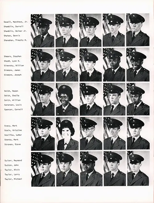 Company C 1979 Fort Dix Basic Training Recruit Photos, Page 9.