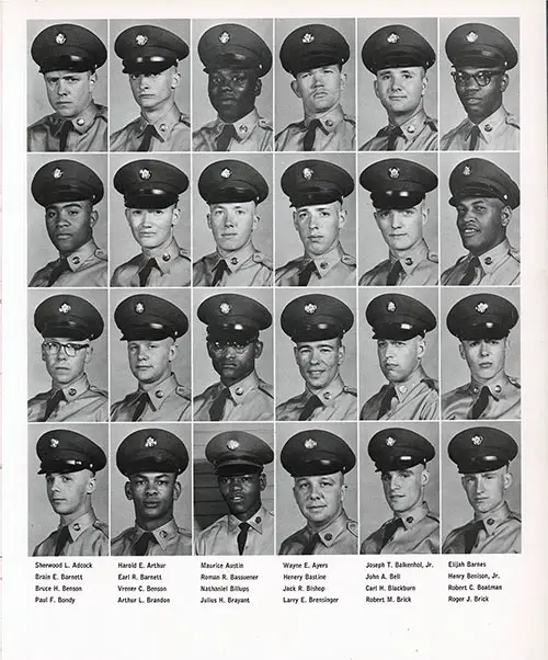 Company E 1964 Fort Jackson Basic Training Recruit Photos, Page 3.