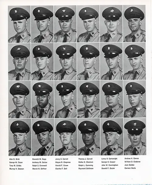 Company E 1964 Fort Jackson Basic Training Recruit Photos, Page 4.