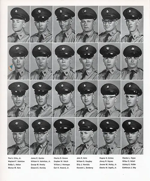 Company E 1964 Fort Jackson Basic Training Recruit Photos, Page 6.