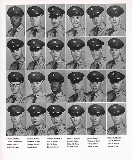 Company E 1964 Fort Jackson Basic Training Recruit Photos, Page 8.