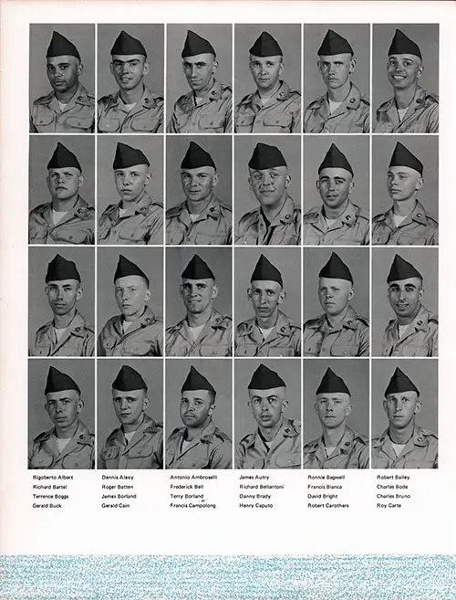 Company B 1969 Fort Jackson Basic Training Recruit Photos, Page 4.