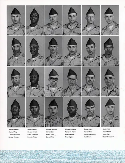 Company B 1969 Fort Jackson Basic Training Recruit Photos, Page 8.
