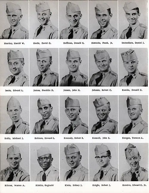 Company D 1956 Fort Knox Basic Training Recruit Photos, Page 5.