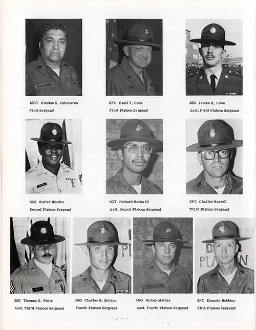 Company D-2-1 1977 Fort Knox Basic Training Leadership, Page 2.