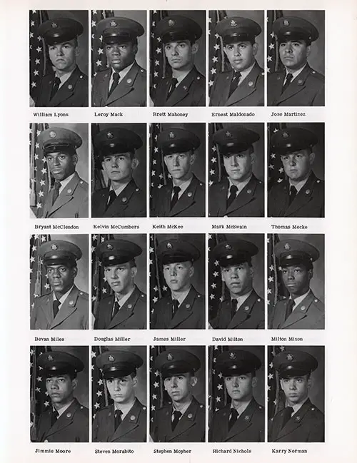 Company D-2-1 1977 Fort Knox Basic Training Recruit Photos, Page 9.