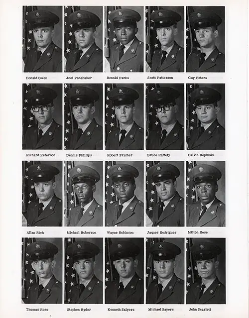 Company D-2-1 1977 Fort Knox Basic Training Recruit Photos, Page 10.