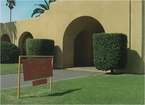 Command Museum Building Entrance at San Diego MCRD.
