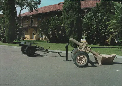 Weapons of Past Wars on Display at the San Diego MCRD.