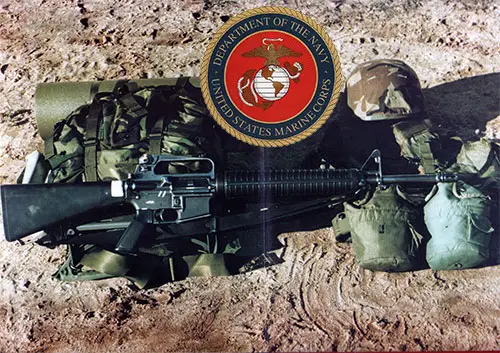 Gear of a US Marine