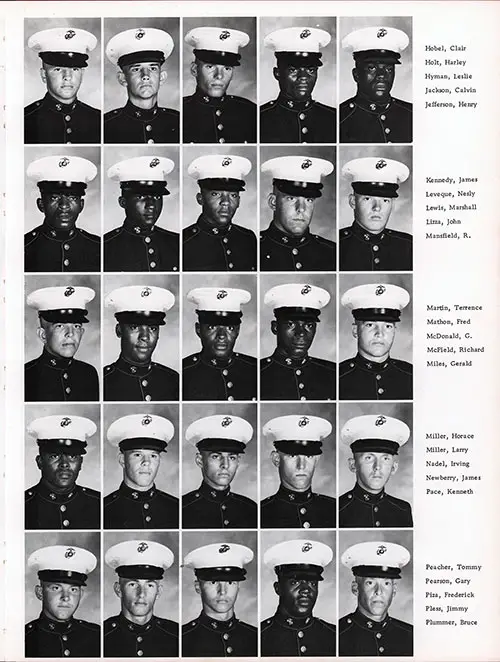 Platoon 1971-282 MCRD Parris Island Recruits, Page 3.