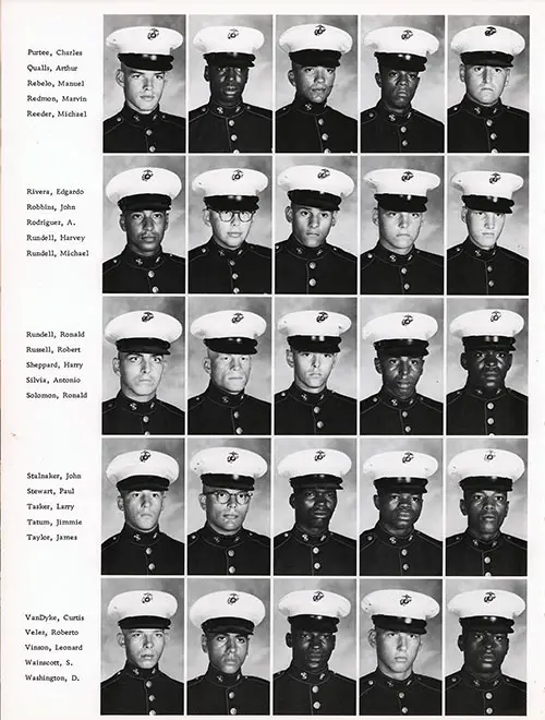 Platoon 1971-282 MCRD Parris Island Recruits, Page 4.