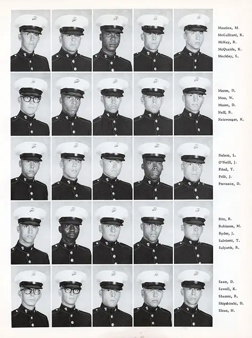 Platoon 1976-174 MCRD Parris Island Recruits, Page 3.