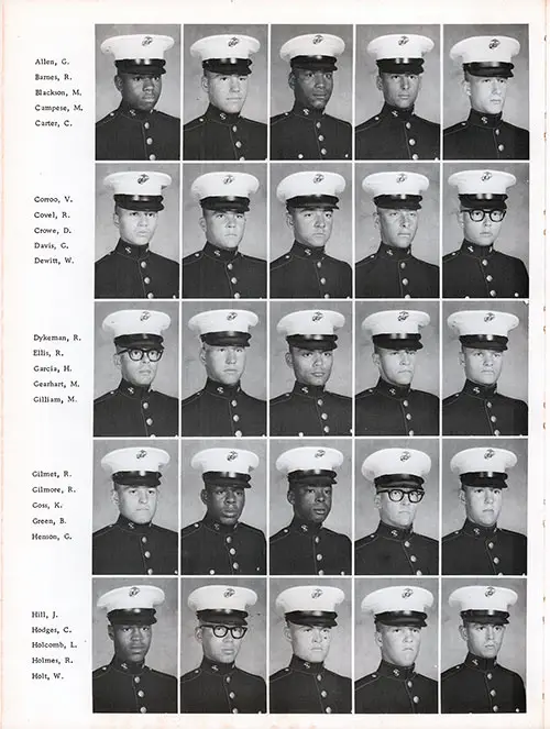 Platoon 1976-305 MCRD Parris Island Recruits, Page 2.