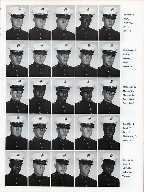Platoon 1977-1109 MCRD Parris Island Recruits, Page 3.
