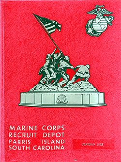 Front Cover, MCRD Marine Boot Camp Book - Parris Island - 1982 Platoon 1022.