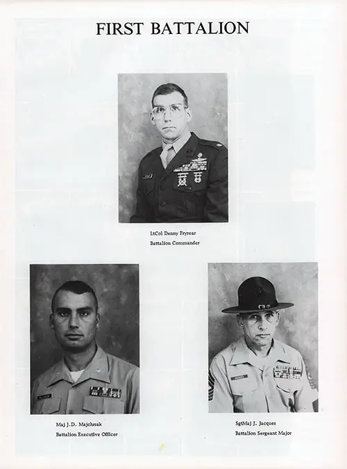 Platoon 1982-1022 MCRD Parris Island Leadership, Page 1.