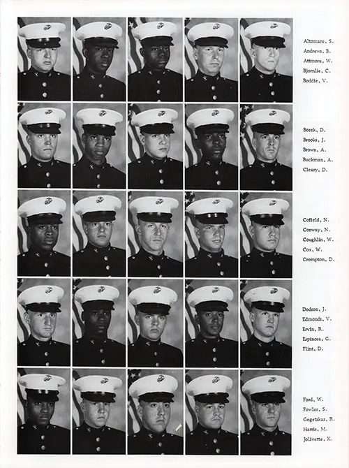 Platoon 1982-1022 MCRD Parris Island Recruits, Page 3.