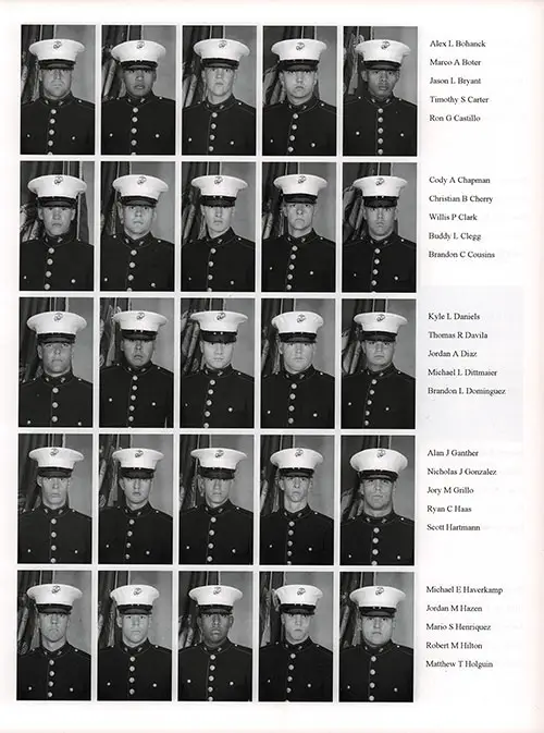 Platoon 2006-1073 MCRD San Diego Recruits, Page 4.