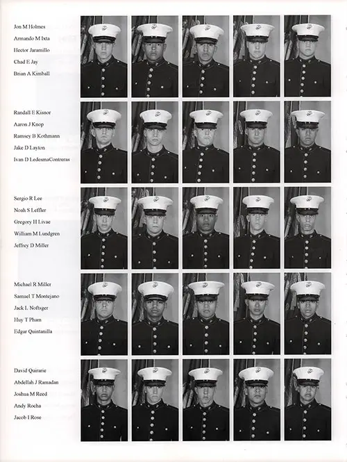 Platoon 2006-1073 MCRD San Diego Recruits, Page 5.