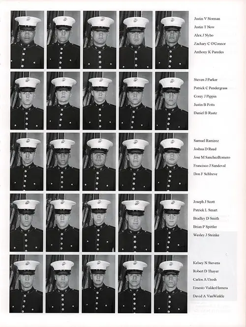 Platoon 2006-1074 MCRD San Diego Recruits, Page 5.