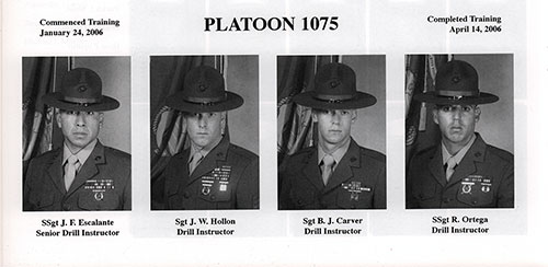 Platoon 2006-1075 MCRD San Diego Leadership, Page 3.