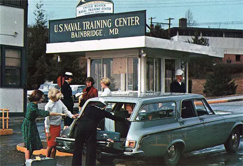 Wave Recruits Arriving at the US Naval Training Center at Bainbridge, MD.