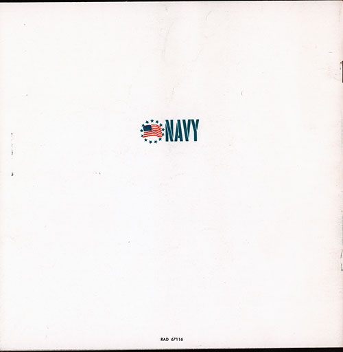 Back Cover, There's Something About a Navy Wave. 1967 Brochure.