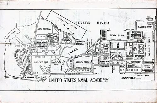 Map of the United States Naval Academy