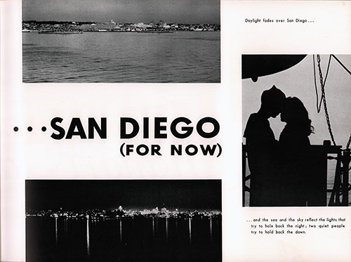 Goodbye San Diego (For Now). The USS Shangri-La Departs for their Far East Cruise, 1959.