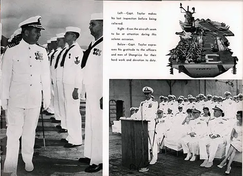 New Commander of the USS Shangri-La Reviews the Crew, Etc.