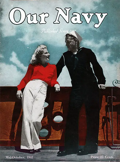 Front Cover, 15 October 1942 Issue of Our Navy Magazine.