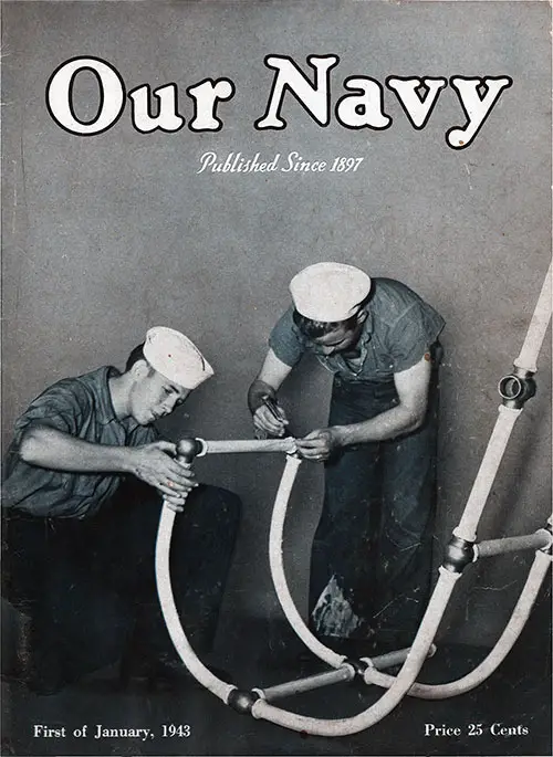 Front Cover, 1 January 1943 Issue of Our Navy Magazine.