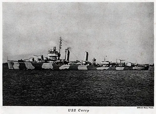 USS Corry (DD-463), a Gleaves-class destroyer
