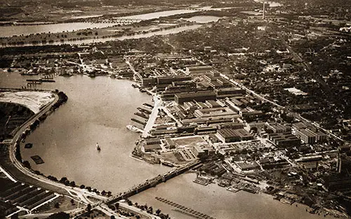 The U.S. Naval Gun Factory, Washington, D.C. This Enormous Industrial Plant, the Greatest Naval Armament Plant in the World, Is a Long Way Removed From the Few Builds and Marshy Acres of the Nation's First Navy Yard.