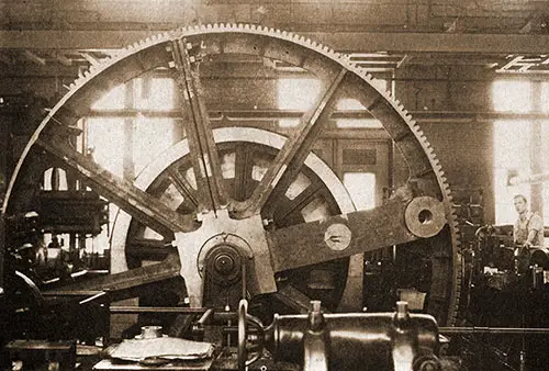 One of the Giant Gears for the Panama Canal Locks, Designed and Built at the Washington Navy Yard.