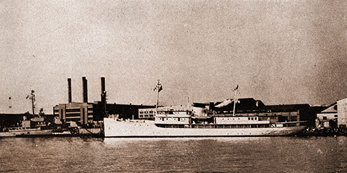 Shown Here Is the Present Presidential Yacht, the U.S.S. Williamsburg, at the Yard Pier.