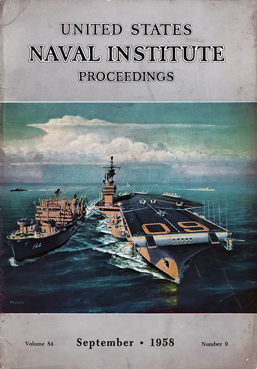 September 1958 Proceedings Magazine: United States Naval Institute 
