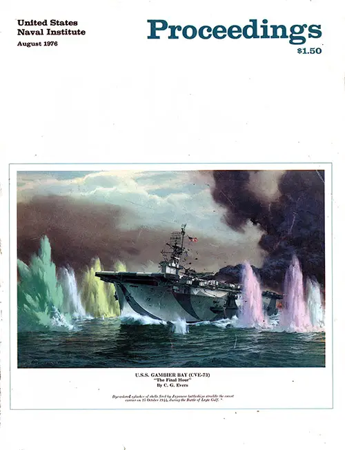 Front Cover, U. S. Naval Institute Proceedings, Volume 102/8/882, August 1976.