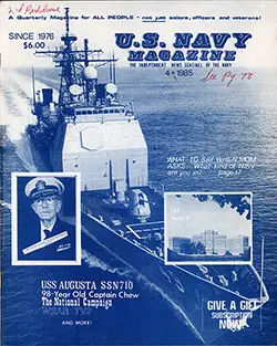 GGA Image ID # 1cff60e339 Front Cover, U.S. Navy Magazine: The Independent News Sentinel of the Navy, 4th Quarter 1985.