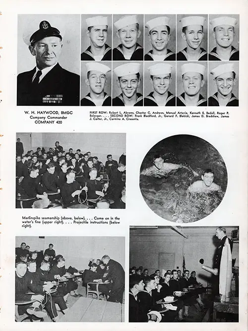 Company 56-069 Bainbridge NTC Recruits, Page 1.