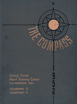 Front Cover, Great Lakes USNTC "The Compass" 1952 Company 011.