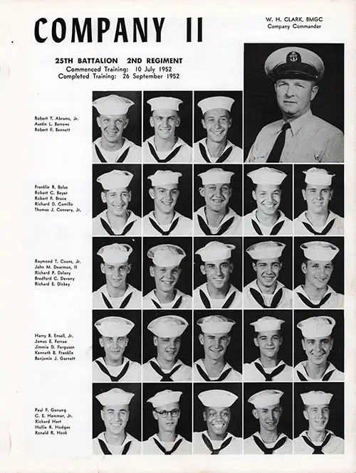 Company 52-011 Bainbridge NTC Recruits, Page 1.