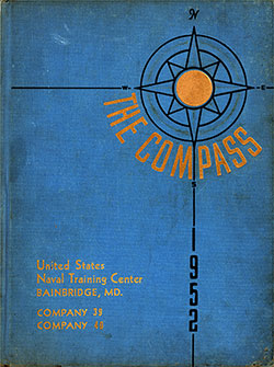 Front Cover, Great Lakes USNTC "The Compass" 1952 Company 040.