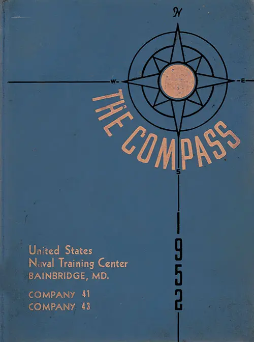 Front Cover, Great Lakes USNTC "The Compass" 1952 Company 041.