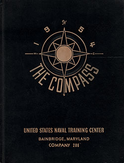 Front Cover, Great Lakes USNTC "The Compass" 1954 Company 286.